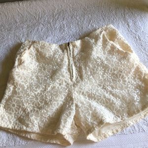 Cream Shorts Size 2
